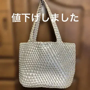 골드 가죽 뜨개질 백