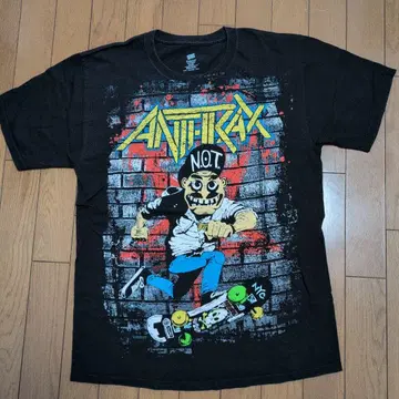 앤스랙스 ANTHRAX 티셔츠 노트맨 락 티셔츠 사이즈 M