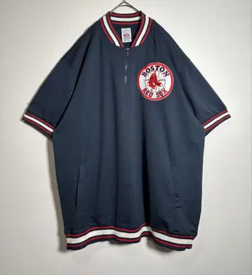 MLB 보스턴 레드삭스 자수 로고 패치 티셔츠