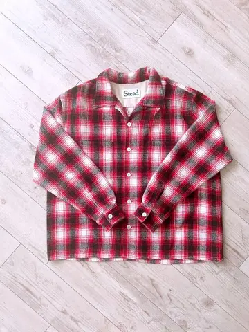 JOURNAL STANDARD HOMESTEAD 오픈 카라 셔츠