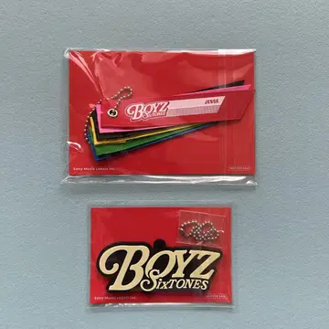 SixTONES 러버 키링 리본 키링 세트