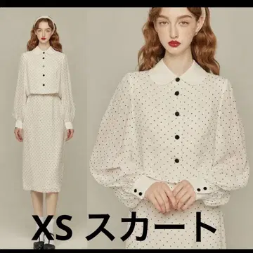 tnewties 20대 XS 사실은 로봇입니다 도트 스커트