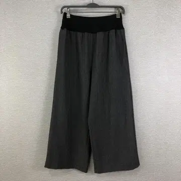 BEARDSLEY 기모 체크 허리 리브 팬츠 1 그레이 블랙