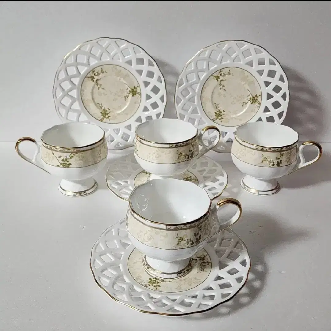 Haengnamsa Antique Openwork Footed Coffee Cup Teacup 4 jo Price