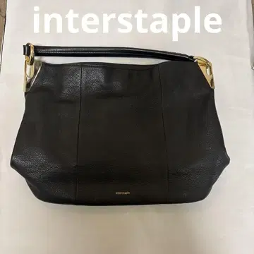 interstaple 백 블랙 핸드백