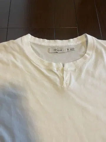CLERK S/S T-NECK TEE COTTON JERSEY 화이트 2