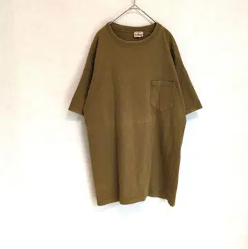 굿웨어 USA제 반팔 티셔츠 면100% 카키 베이지