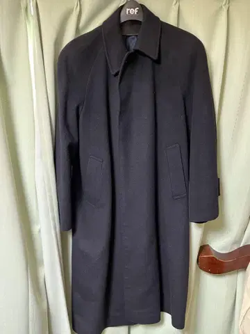 캐시미어 울 네이비 롱 코트
