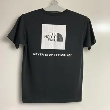 THE NORTH FACE 스퀘어 로고 백 프린트 T 블랙