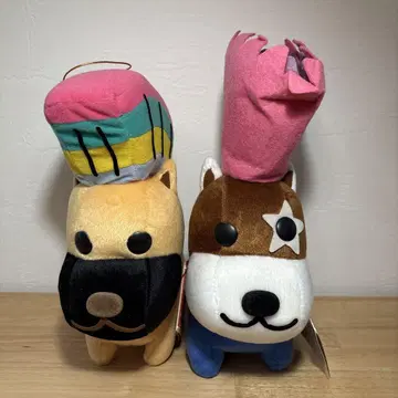 아프로 개 봉제 인형