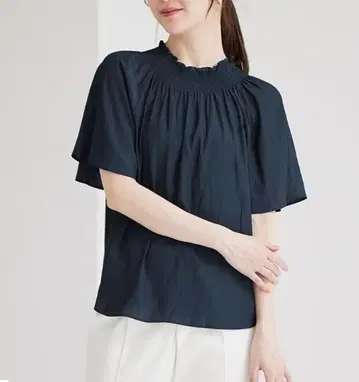 세탁 가능] 카센 셔링 블라우스