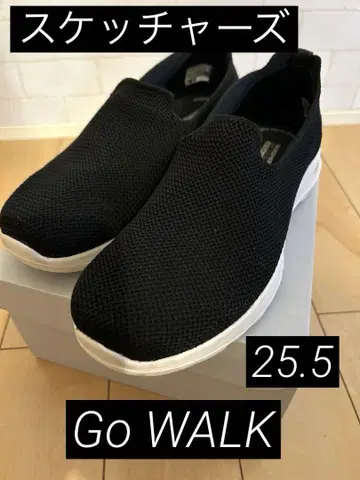 스케쳐스 GO WALK 블랙 슬립온 25.5