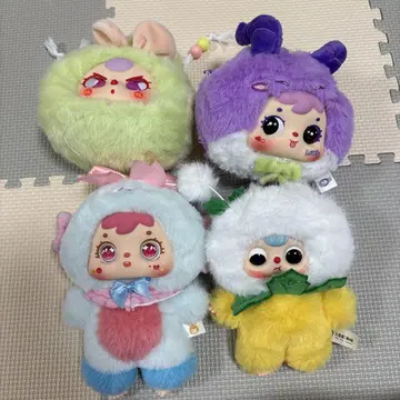 베이비 쓰리 봉제 인형 복조리 라라 봉제 인형 파우치 묶음 판매 세트