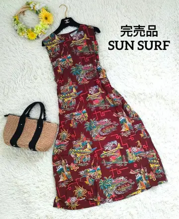 완판템 SUN SURF 빔즈 별주 알로하 원피스 맥시 길이 동양