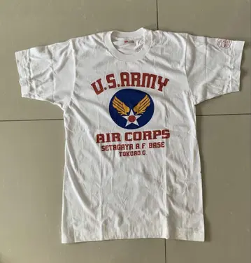 세타가야 베이스 Hanes U.S. ARMY AIR CORPS 티셔츠 M