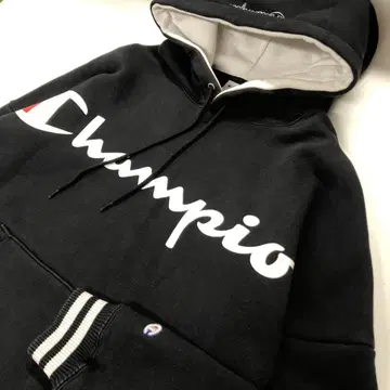 Champion 헤비 웨이트 후드티 블랙 남성용 M