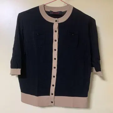 CABaN 하프 슬리브 포켓 가디건