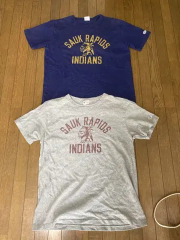 챔피온 Sauk Rapids Indians 티셔츠 2장 세트 L