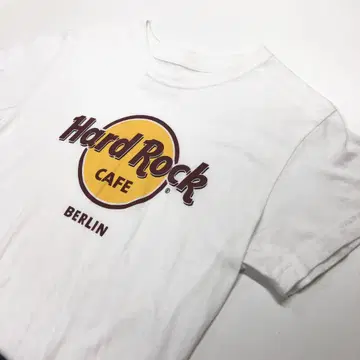 하드 록 카페 반팔 티셔츠 화이트 여성용 M