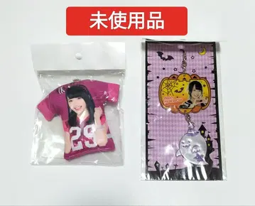 AKB48 무카이 미네 최애 아크릴 스트랩, 티셔츠 키링 미사용품