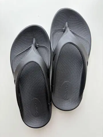 OOFOS 우포스 리커버리 샌들 블랙 w6-w8 25cm