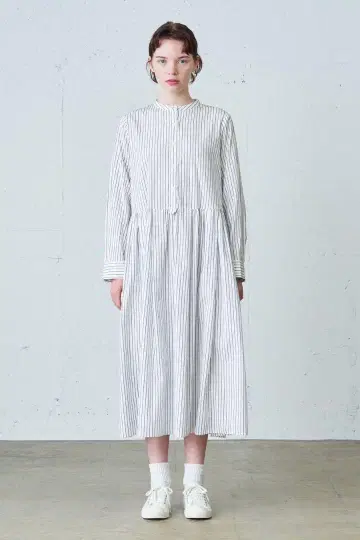 MidiUmi 스트라이프 긴팔 원피스