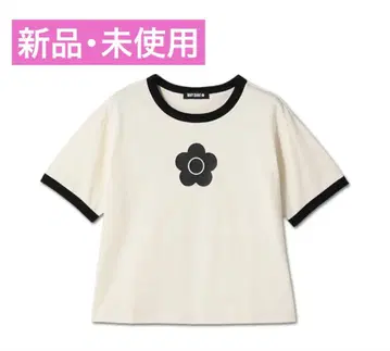 MARY QUANT / 데이지 링거 티셔츠 (아이보리)
