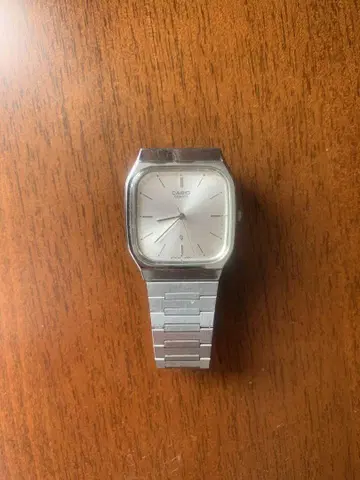 고정품 CASIO 카시오 MQ-303 손목시계 실버/은