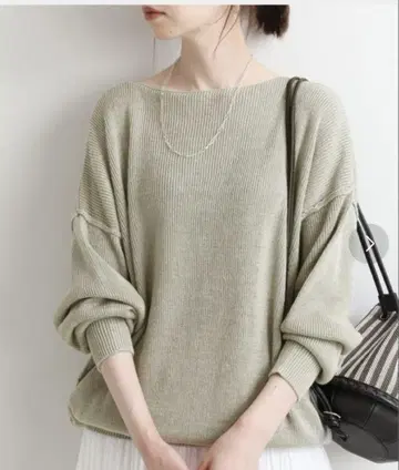 이에나 린넨 니트 LEUVEN LINEN 풀오버