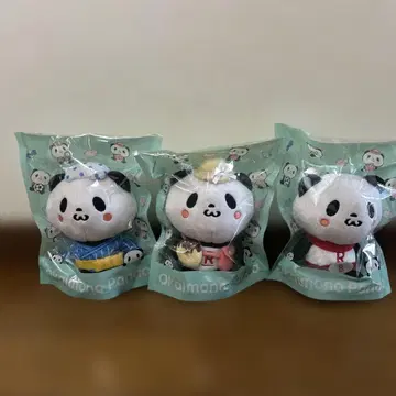 라쿠텐 오카이모노 팬더 봉제 인형 3종 세트