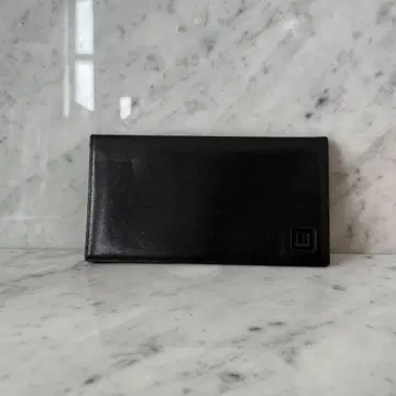 90s dunhill 던힐 장지갑 블랙 천연 가죽 가죽 두겹 지갑
