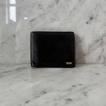 90s BALLY 발리 두겹 지갑 블랙 검정 천연 가죽 컴팩트