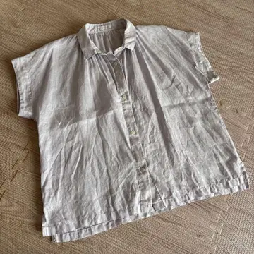 매킨토시 철학 반팔 린넨 셔츠