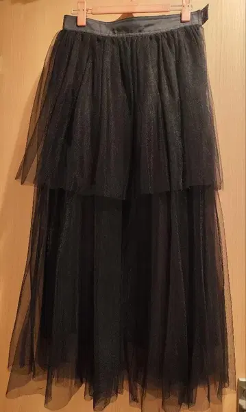 martinique 블랙 플레어 스커트