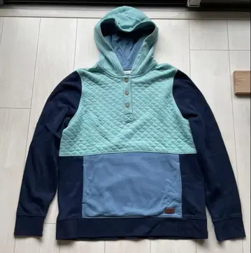 L.L.Bean 퀼팅 후드티 민트 네이비