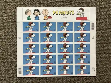 PEANUTS 스누피 플라잉 에이스 우표 시트
