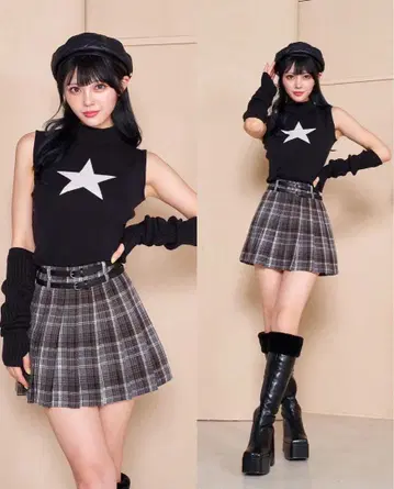 Darich 스타 자카드 니트 탑