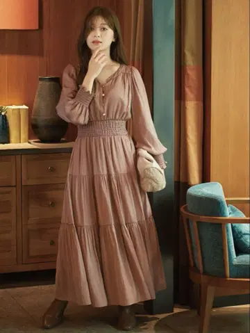 PROPORTION BODY DRESSING 롱 원피스 티어드