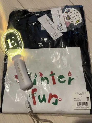 Winter fun 티셔츠, 라이트 스틱, 스티커