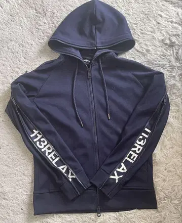 1PIU1UGUALE3 RELAX 집업 후드티 네이비 S 사이즈