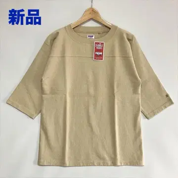 새상품 Dubble Works 헤비 웨이트 풋볼 T BEIGE M 사이즈