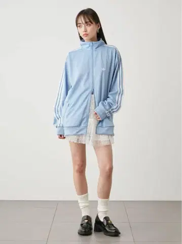 아디다스 스니들 스카이블루 저지 집업