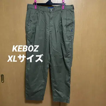 KEBOZ 와이드 팬츠 "XL" 카키 남성용 케보즈
