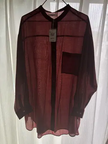 FREAK'S STORE 프릭스 스토어 BIG 마오 칼라 셔츠 브라운