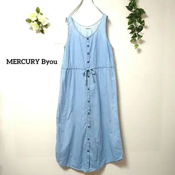 MERCURY Byou 슬리브리스 원피스 살로펫 프리