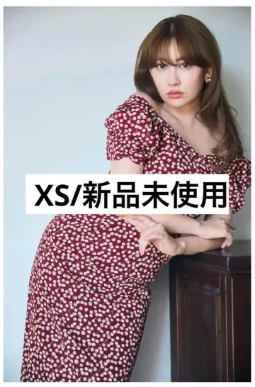 체리 패턴 캐시-코어 원피스