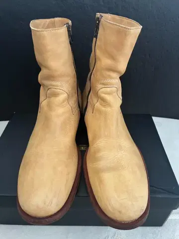 부테로 BUTTERO 부츠 41 사이드 지퍼 스무스 가죽 27cm