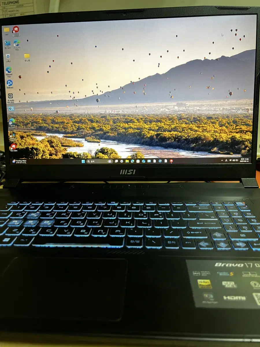 MSI 브라보 17 C74 게이밍 노트북