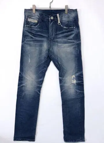 AVH Jeans 네오 시크 스타일 서핑 스트릿 데미지 가공 슬림 데님