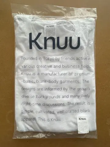 Knuu Heavy Crewneck T-Shirt 화이트 티셔츠 L